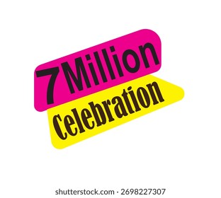 Eye-catching 7M views illustration, perfect for banners and thumbnails