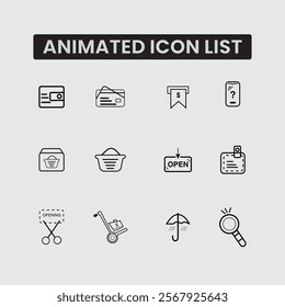 Eye-catching animated icons designed for versatile use across digital platforms. Perfect for enhancing user interfaces, presentations, and branding projects. Sleek, dynamic, and modern designs .