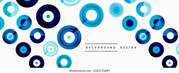 Eye-catching background of colorful circles of equal size arranged in abstract pattern. Circle boasts unique tone or hue, creating rainbow effect. Design has upbeat, contemporary feel