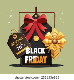 Eye-Catching Black Friday Tags for Special Discount Tags and Badges for 2024