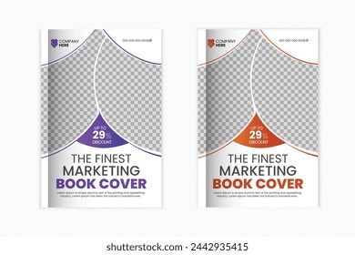 Eye-catching book cover design. Creative business book cover design.