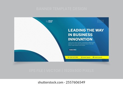 Eye-catching business banner template with sharp graphics, modern fonts, and fully editable design elements. Ideal for corporate use