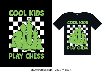 An eye-catching chess-themed t-shirt design featuring a dynamic blend of iconic chess pieces in motion. Ideal for chess lovers. Perfect for chess enthusiasts who appreciate strategy and style.