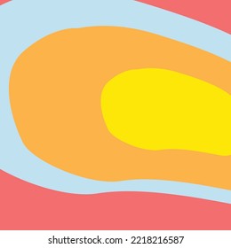 Eye-catching colorful oval pattern background