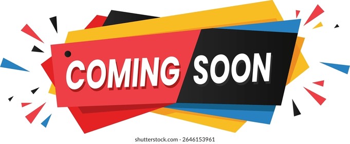 Eye-Catching Coming Soon Banner for Website Launch or Maintenance Notice – Bright and Modern Design