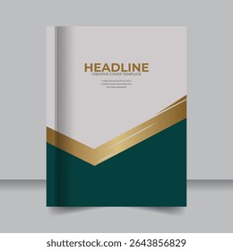 Eye-Catching Corporate Report Cover Layout Template, Annual Report Cover Design with Colorful Modern Aesthetic
