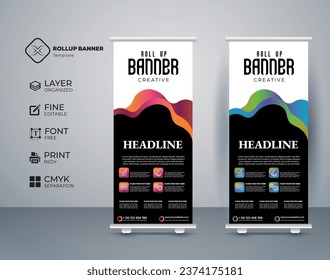 Eyecatching effective roll up banner X banner flex advertising 