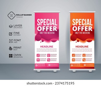 Eyecatching effective roll up banner X banner flex advertising 