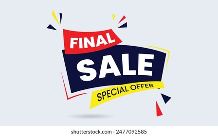 Eye-catching final sale special offer banner vector art design, perfect for your promotional needs.