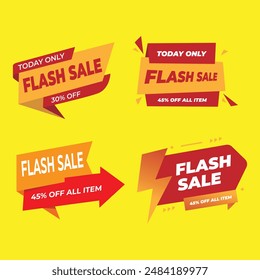 Diseño llamativo de la venta del flash para la promoción instantánea