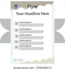 An eye-catching flyer design mock-up that you can use to spread your desired information.