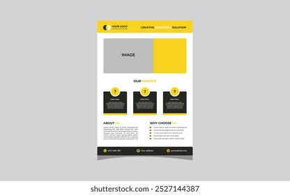 Design atraente do folheto, perfeito para eventos, promoções e marketing de negócios.