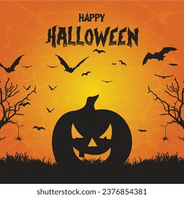 EyeCatching Halloween Social Media Post Design with Spooky Vibes and Festive Charm