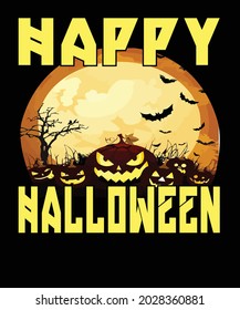 Eye-catching Halloween t-shirt design. Vector t-shirt design.