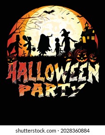 Eye-catching Halloween t-shirt design. Vector t-shirt design.