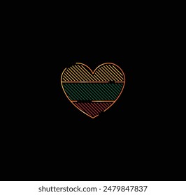 Eye-catching heart in the colors of the Lithuanian flag! Perfect for holidays, events, and showing your patriotism.