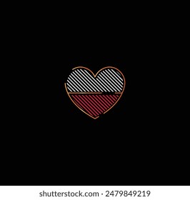 Eye-catching heart in the colors of the Polish flag! Perfect for holidays, events, and showing your patriotism.