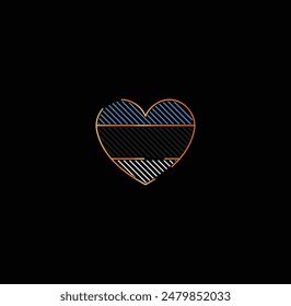 Eye-catching heart in the colors of the Russian flag! Perfect for holidays, events, and showing your patriotism.