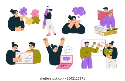EyeCatching Illustrations of the Creative Process for Modern Workspaces and Problem Solving
