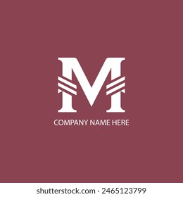 Eye-catching M letter logo design