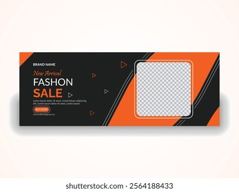 Eye-catching and modern Facebook cover photo design template crafted for effective marketing and brand promotion. 