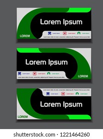 eyecatching modern pattern banner design set, perfect for your bussiness