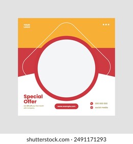 Eye-catching poster templates for promoting special offers and hot sales with bold frames and dynamic designs