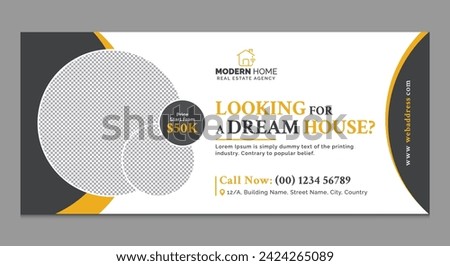 Eye-Catching Real Estate Billboard Design, Editable Real Estate Billboard Design in Vector Format, Round Shape Billboard