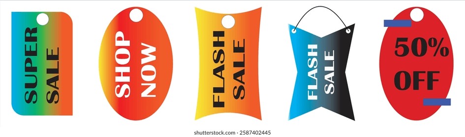 "Eye-catching Sale Banner Set designed to boost visibility and drive customer engagement!"