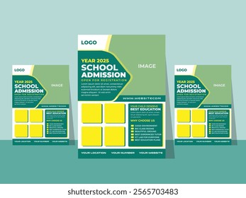 EYECATCHING SCHOOL ADMISSION FLYER DESIGN.