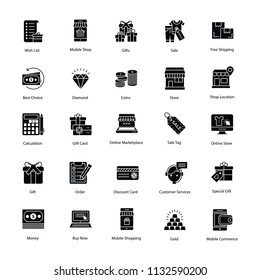 
Eye-Catching Shopping And Commerce Icons
