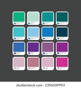 Eye-catching soft RGB color swatch with hex code