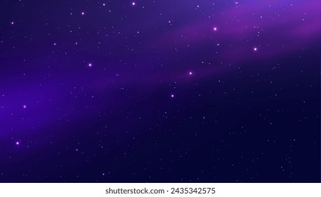 eye-catching starry night sky banner for universe experience vector