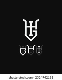 An eye-catching and stylish letter GHI initial logo design that showcases simplicity at its finest. With its minimalistic elements, it creates an attractive and memorable brand identity.