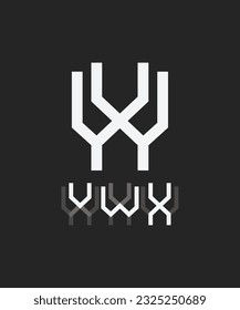 eye-catching and stylish letter VWX initial logo design that showcases simplicity at its finest. With its minimalistic elements, it creates an attractive and memorable brand identity.