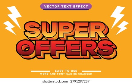 Eye-Catching Super Offers Headline for Exciting Discount Promotions and Marketing Campaigns