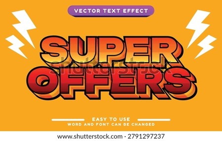 Eye-Catching Super Offers Headline for Exciting Discount Promotions and Marketing Campaigns