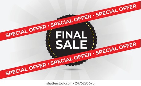 Eye-catching super sale vector art with a clean, white background design, perfect for all your promotional needs.