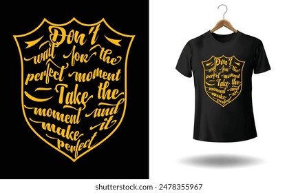 Eye-catching and unique custom typography t-shirt design