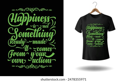 Eye-catching and unique custom typography t-shirt design