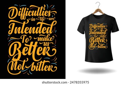 Eye-catching and unique custom typography t-shirt design