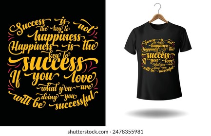 Eye-catching and unique custom typography t-shirt design