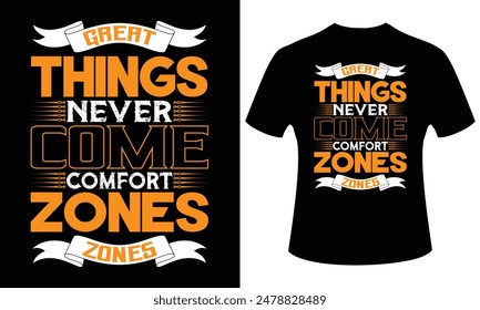 Eye-catching and unique custom typography t-shirt design.