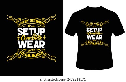 Eye-catching and unique custom typography t-shirt design.