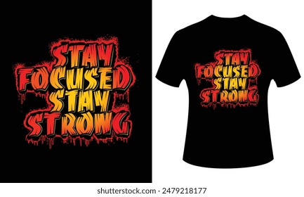 Eye-catching and unique custom typography t-shirt design.