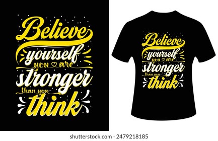 Eye-catching and unique custom typography t-shirt design.