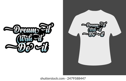 Eye-catching and unique custom typography t-shirt design.