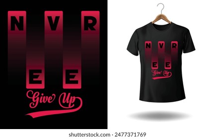 Eye-catching and unique typography t-shirt design.