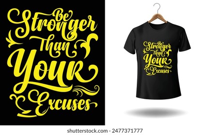Eye-catching and unique typography t-shirt design.