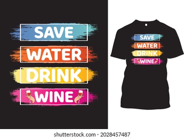 Eye-Catching Wine T-shirt Design Template